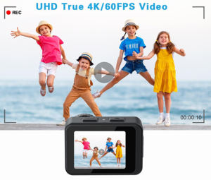 Meilleures Recommandations Mini Caméra d'<span class=keywords><strong>Action</strong></span> Sous-Marine Sportive Écran Tactile Double Écran 21M Étanche Real4K 60Fps EIS Brevet Exclusif OEM WIFI - Product Image 6