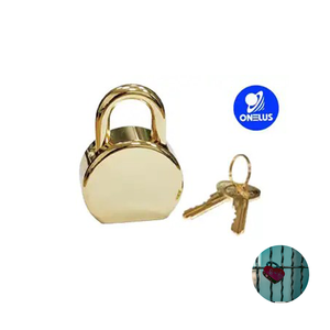 Hot Selling Designer Decorative Keyed <b>Padlock</b> for Bags Intricate Patterns on Solid Brass Cylinder - Product Image 1