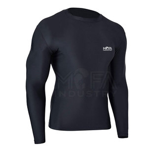 OEM <b>Men's</b> Long Sleeve Rash Guard Quick Dry <b>Compression</b> Swimwear Top Breathable Breathable in Bulk - Product Image 1