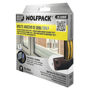 Burlete Elastico "P" 6 m. x 9 mm. Marrone - Product Image 1