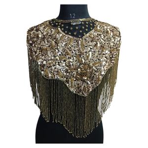 2025 Beaded Sequins cape with high quality fabric at best prices from India - Product Image 1