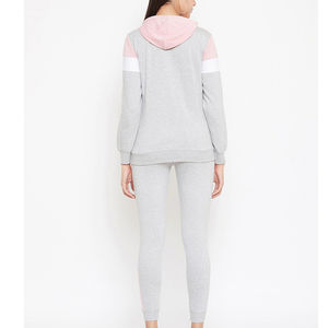 Nouveauté, survêtement pour femme de haute qualité, ensemble sweat-shirt et jogging respirant, motif uni, marque privée, vêtements de jogging d'hiver - Product Image 5