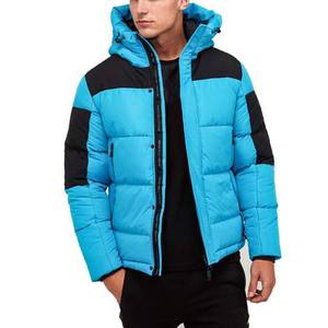Men's High Street Outdoor Waterproof Canvas Puffer Winter <b>Jacket</b> Hooded <b>Packable</b> Eco-Friendly Windproof Breathable Coated - Product Image 3