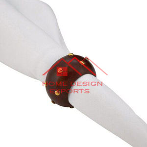 Anneau de serviette en bois Décoration de fête de cuisine Taille et forme personnalisées à prix abordable Fait à la main Unique - Product Image 6