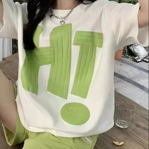 ชุดเซ็ต2ชิ้นเสื้อกางเกงขาสั้นพิมพ์ลาย3D สำหรับผู้หญิงชุดเสื้อผ้า2ชิ้นแบบลำลองมีสไตล์ขายส่ง - Product Image 1