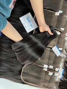 2025 Trendy Raw Vietnamese Woman Hair <b>Extension</b> Closure Hair <b>Extension</b> - Product Image 4
