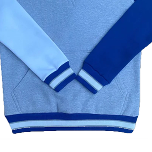 Sudadera personalizada con letras griegas, calidad superior, tema de color azul y blanco, ajuste cómodo, ropa elegante inspirada en la fraternidad - Product Image 6