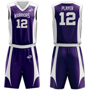 Logotipo personalizado bordado Ajuste regular Uniforme de baloncesto Fabricante OEM Ropa deportiva Uniforme de baloncesto - Product Image 1