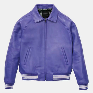 2025 Casual chaqueta de cuero genuino hombres logotipo personalizado diseñador en blanco puro de talla grande chaquetas de los hombres OEM ODM mejor proveedor - Product Image 6