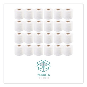 Windsoft 413476 2-Ply Septic Safe Individually <b>Wrapped</b> Rolls Bath Tissue-<b>White</b> (24 Rolls/Carton) - Product Image 2