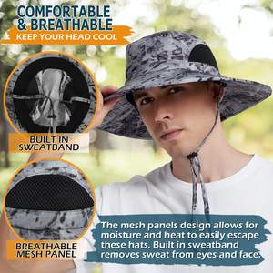 Ulk Order-Sombrero de pesca boonie de IG, sombrero de surf personalizado con cuerda - Product Image 6