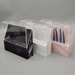 ที่วางแหนบอะคริลิกใส ทนทาน ช่วยจัดระเบียบอุปกรณ์ของคุณ ที่วางแหนบสำหรับช่างต่อขนตาและร้านเสริมสวย - Product Image 5