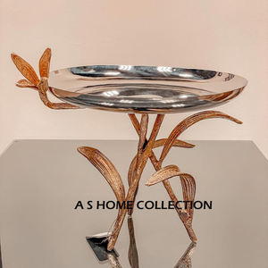 Support plaqué or écologique poli brillant avec support à gâteau en métal en acier inoxydable nouvellement conçu pour les occasions de fête - Product Image 2