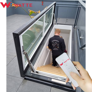 Cơ Giới điện phẳng mái Truy cập nở cửa sổ <span class=keywords><strong>Skylight</strong></span> Top treo thấp E kính trên mái nhà thông gió hợp kim nhôm cho dân cư - Product Image 2
