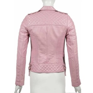 Chaqueta de cuero de PU estilo Punk para mujer, cuero de bombardero básico, venta completa, hecho a medida - Product Image 6