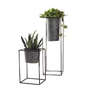 Maceta de Metal Dorada Elegante 2026 con Soporte Negro, Maceta de Estilo Moderno para Plantas de Jardín, Flores, Decoración de Balcón - Product Image 4