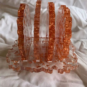 Eco Friendly Resin <b>Drink</b> Protection Pad High End Quality Smooth Surface Bohemian Style Handmade Lightweight <b>for</b> Daily Table Use - Product Image 1