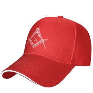 Casquette maçonnique classique avec broderie, ajustable, confortable, idéale pour les réunions de loge, les cérémonies et les activités de plein air - Product Image 2
