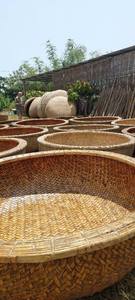 Wholesale Small Size Mini Sail Boat Waterproof Bamboo <b>Basket</b> With <b>Wooden</b> Paddles - Product Image 6