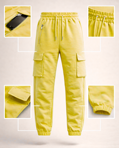 <b>Mens</b> <b>Slim</b> <b>Fit</b> Stretch Cargo <b>Joggers</b> Outdoor Fitness Multi-Pocket Pants - Product Image 3