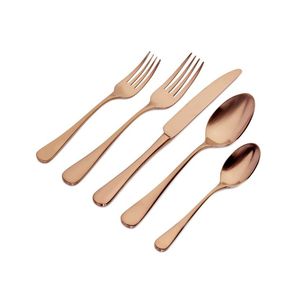 Ensemble de couverts vintage en acier inoxydable de haute qualité pour mariage, comprenant couteau, cuillère et fourchette, en métal argenté pour la cuisine - Product Image 2