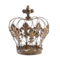 Couronne en métal Décoration royale et élégante Matériau de haute qualité Idéal pour la décoration de bureau à domicile et d'événement de luxe