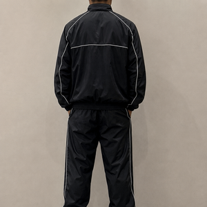 Conjunto Deportivo de Dos Piezas para Hombre y Mujer, Chaqueta Cortavientos Ligera de Nailon con Cierre y Pantalones para Correr, Ropa Deportiva Personalizada 2026 - Product Image 2