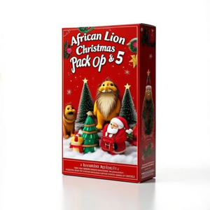 Figurines de lion africain pour Noël - Lot de 5 - Product Image 2