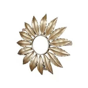 Gran oferta, espejo de pared con diseño de hoja de oro moderno para el hogar, sala de estar, pasillo de Hotel, uso decorativo, espejo de pared de Metal de alta calidad - Product Image 1