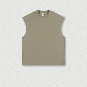 Camiseta Deportiva de Fitness para Gimnasio, Diseño Nuevo, Transpirable en 3D, Informal, de Punto, de Poliéster, Cómoda, sin Mangas, para Hombre - Product Image 3