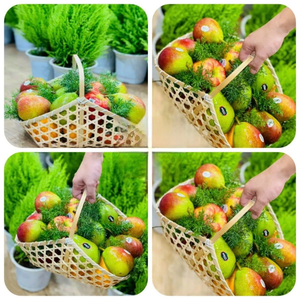 CESTA DE REGALO DE BAMBÚ DE Paja Artesanal Duradera, elegante y perfecta para cualquier ocasión Cestas de regalo Embalaje - Product Image 5