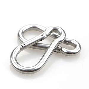 Mosquetón de alta resistencia SS304/316, DIN5299C gancho a presión, dispositivo de escalada de seguridad Industrial para industria pesada, minería, precio de fábrica - Product Image 2