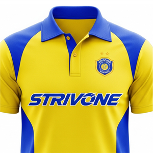 Ensemble d'uniformes de cricket de haute qualité, respirant, léger, 100% polyester, grande taille, avec logo imprimé personnalisé par transfert thermique, maillot et pantalon - Product Image 3