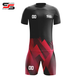 Uniformes de Fútbol Personalizados para Adultos de Verano, Uniformes de Poliéster de Secado Rápido para Entrenamiento y Competición, Impresión de Nombres Unisex, Características del Equipo - Product Image 4