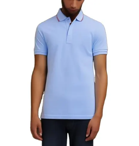 Custom Mens Silk Royal Blue Shirt Wholesale Promotion Polo Shirt Men Blank Cotton Polo T-shirt Men Cheap Designer Polo T Shirts