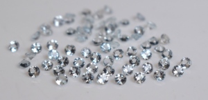 Aigue-marine naturelle 3mm ronde à facettes-Aigue-marine lâche Qualité AAA - Product Image 5