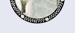 Déclaration décorative de concepteur unique de miroir de mur d'incrustation de résine artisanale pour les intérieurs de la meilleure qualité - Product Image 5