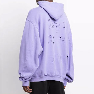 เสื้อฮู้ดดี้สำหรับผู้ชายคุณภาพดีมาพร้อมเทคนิคการปักลายสีพื้นสำหรับฤดูหนาว - Product Image 6