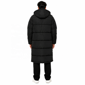 New Custom Thick Shinny Outdoor Long <b>Bubble</b> <b>Coat</b> Streetwear Custom Quilted Men's Jackets Hooded Winter Outerwear Wholesale OEM - Product Image 3
