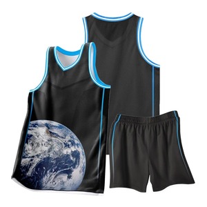 Nouveaux uniformes d'équipe respirants tendance, design 3D léger, uniforme de basket-ball de qualité supérieure, maillots de basket-ball élégants - Product Image 1