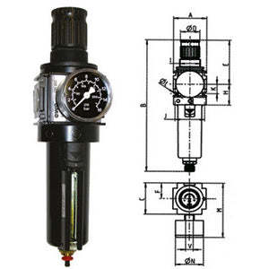 ชุดกรองลมอัด-ลดแรงดัน 3/4 Variobloc พร้อมระบบไล่ลมอัตโนมัติ รุ่น 3463GZA - Product Image 1