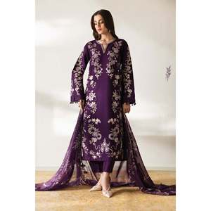 Ensemble de costume en tissu Dobby brodé pour femmes PR-1279 - Product Image 1
