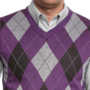 Pull-over pour homme Gilet en tricot à manches longues Pull-over en tricot respirant à col en V Tricots d'hiver pour homme - Product Image 5