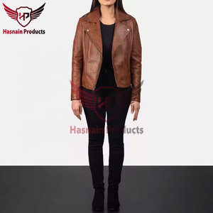 Wholesale Factory High Quality Outwear Coats Women Custom Style - Luxurious 100% Genuine <b>Sheepskin</b> Leather Fur <b>Jackets</b> for Women - Product Image 6