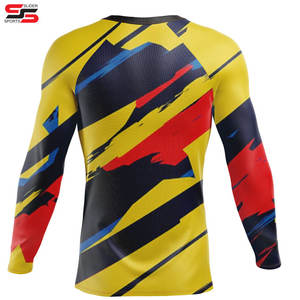 Rash Guard pour hommes femmes vêtements de Protection solaire à séchage rapide protection solaire vêtements de peau chemise de Compression respirante - Product Image 2