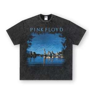 เสื้อยืดลำลองผ้าฝ้าย100% แท้สำหรับผู้ชายและผู้หญิงเสื้อลายพิมพ์ลายขนาดใหญ่ย้อนยุคซักได้ - Product Image 2