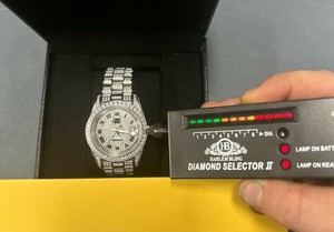 Reloj Moissanite de lujo para hombre, totalmente helado, estilo Diamante, resistente al agua, reloj de acero inoxidable, ideal para eventos y salidas - Product Image 2