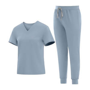 Conjunto de Uniformes Médicos de Algodón y Poliéster con Tela de Lona y Protección contra Agujas para Hospitales, Clínicas y Entornos Médicos - Product Image 1