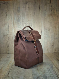 Leather Canvas High Quality Customizable Lunch <b>Bag</b> Insulated Cooler <b>Tote</b> <b>Large</b> Capacity Portable for Travel <b>Work</b> CLB-0020 - Product Image 2