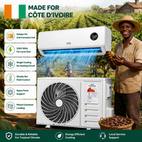 Climatiseur mural split à refroidissement uniquement 9000 BTU R410a pour petit appartement et chambre d'amis